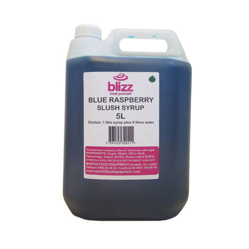 Blizz Blue Raspberry Slush Syrup 5Lt