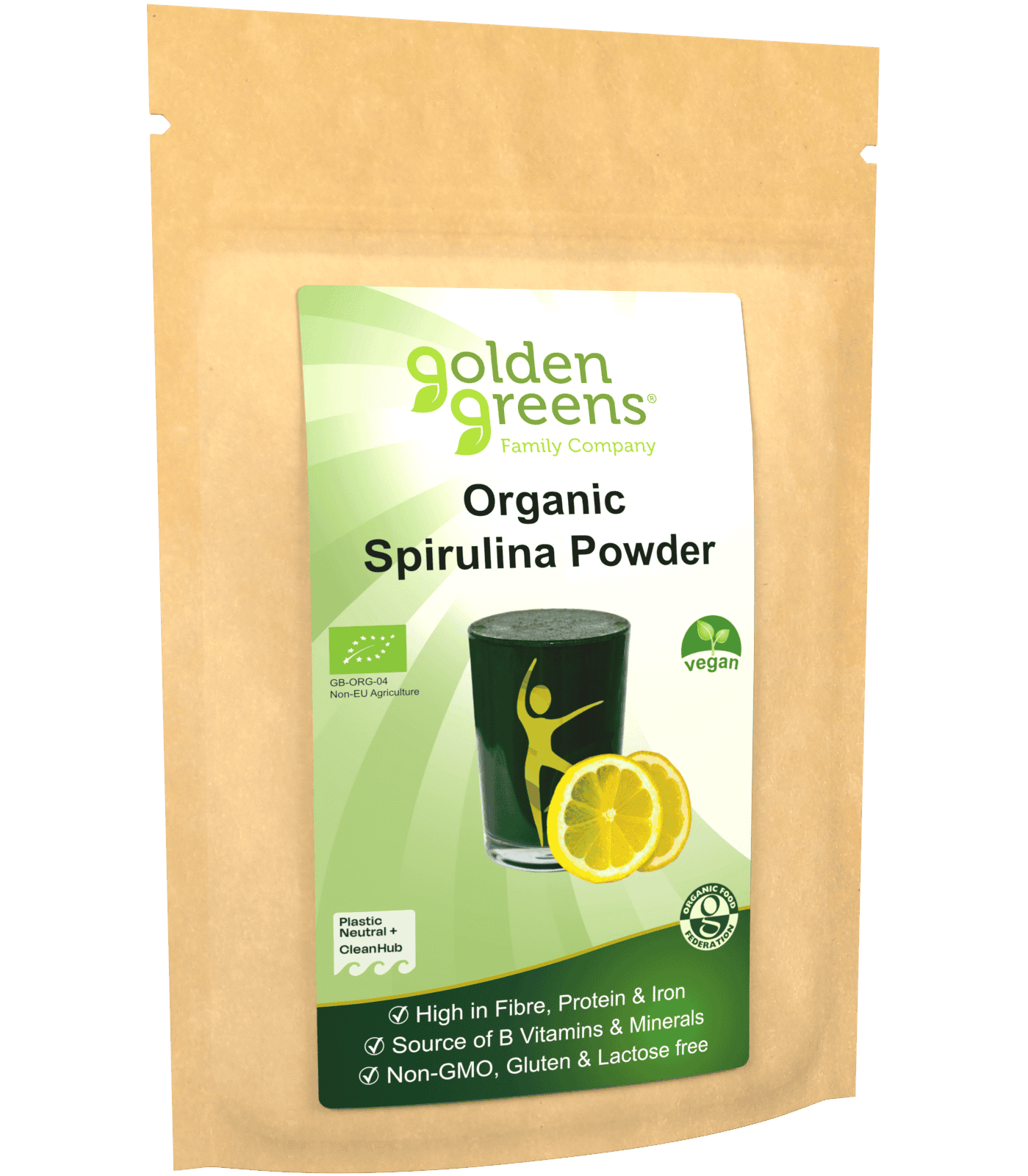 Golden Greens Organic Spirulina Powder - 100g