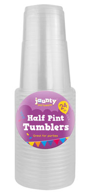 24 x Jaunty Half Pint Tumblers 24 Pack