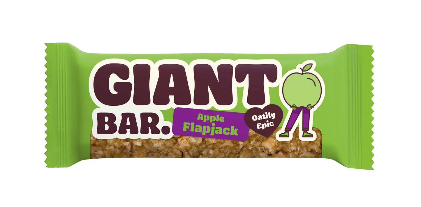 20 x Ma Baker Giant Bar Apple Flapjack - 90g