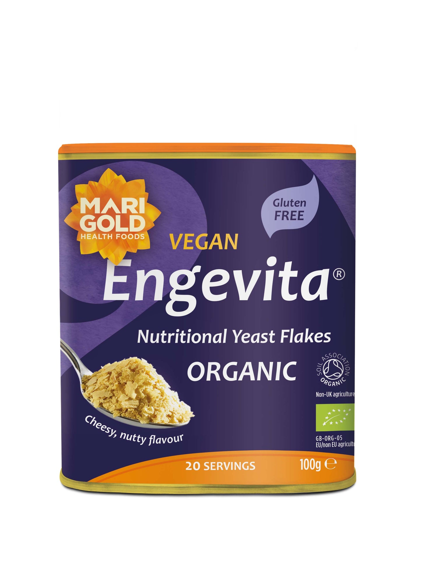 Marigold Organic Engevita Yeast Flakes Purple - 100g