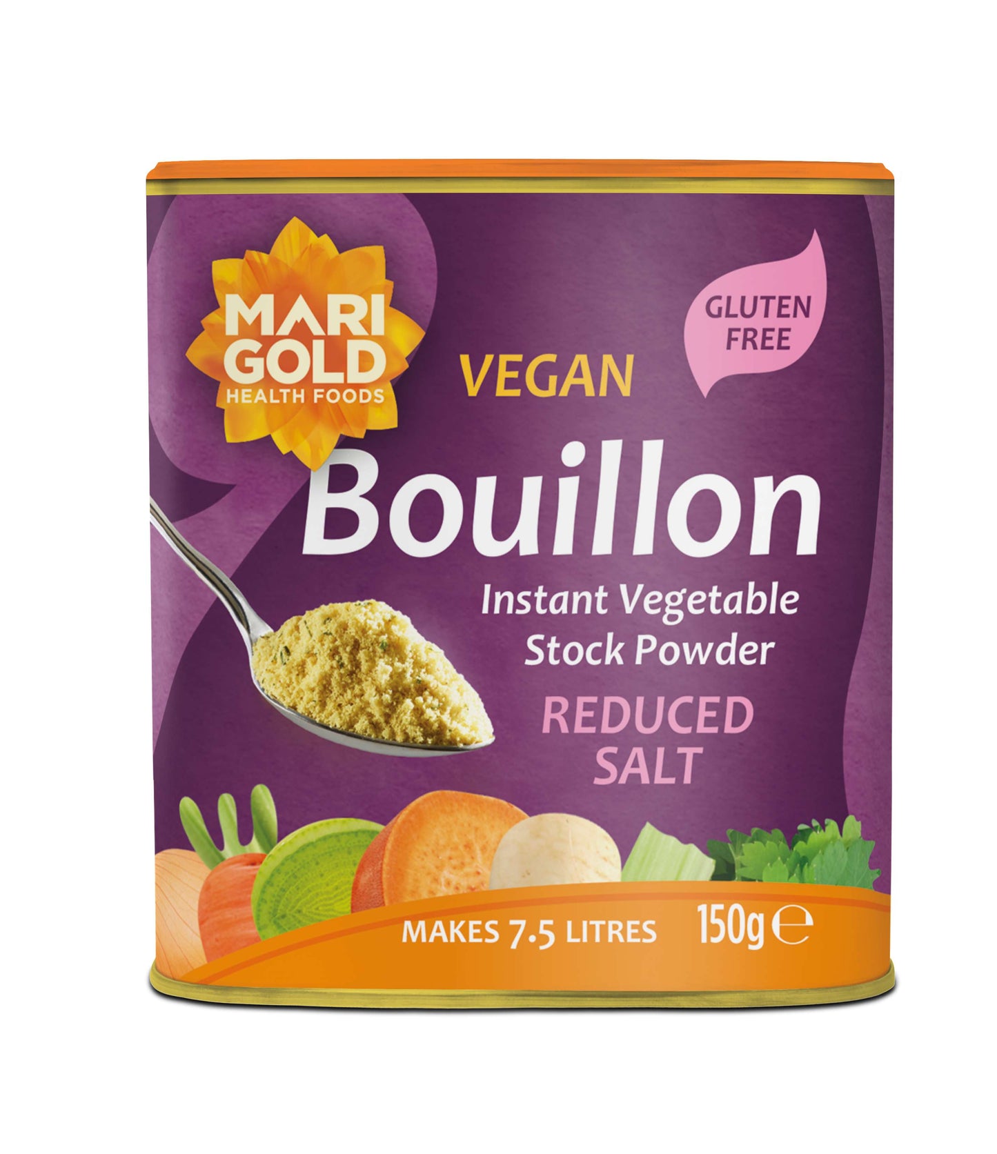 Marigold Less Salt Veg Bouillon Purple - 150g