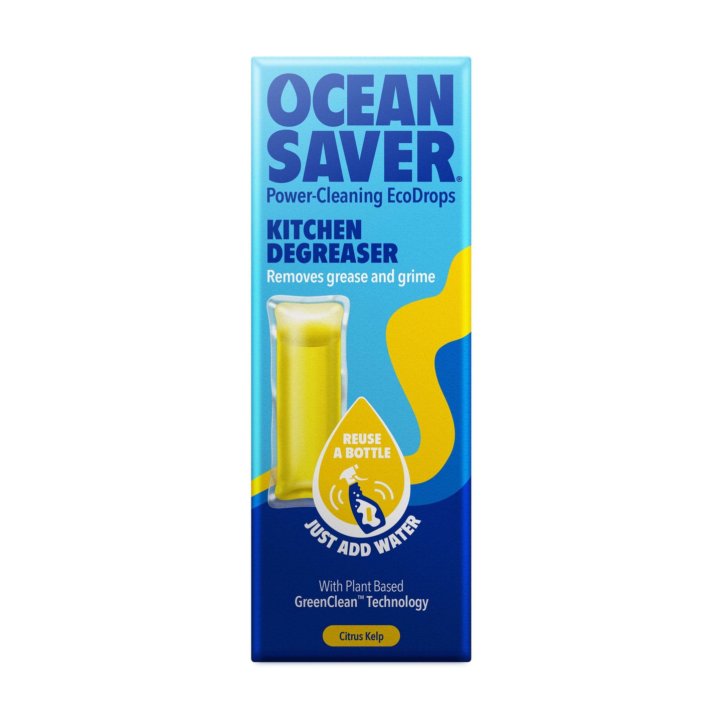 12 x OceanSaver Refill EcoDrop - Kitchen Degreaser - 10ml