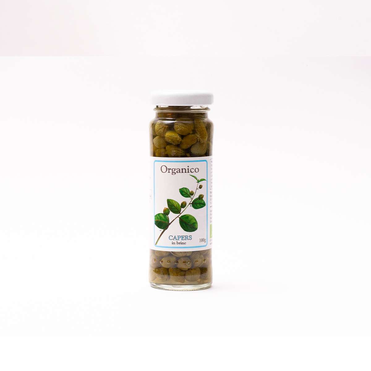 Organico Org capers in brine (small jar) - 100g
