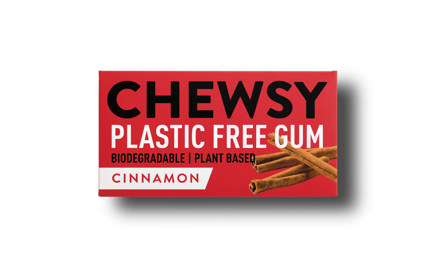 12 x Chewsy Cinnamon Plastic Free Gum - 15g