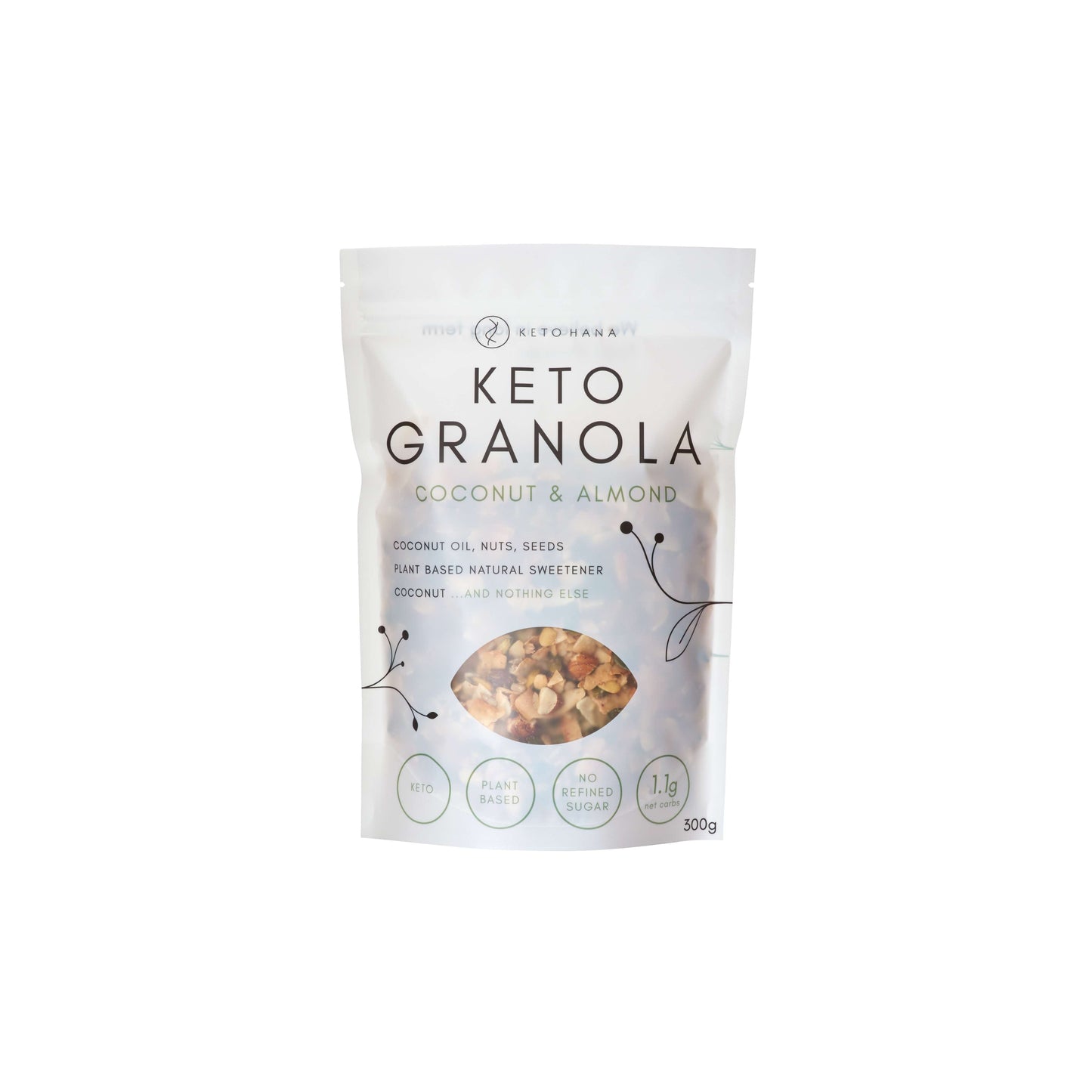Keto Hana Coconut & Almond plant based keto granola - 300g