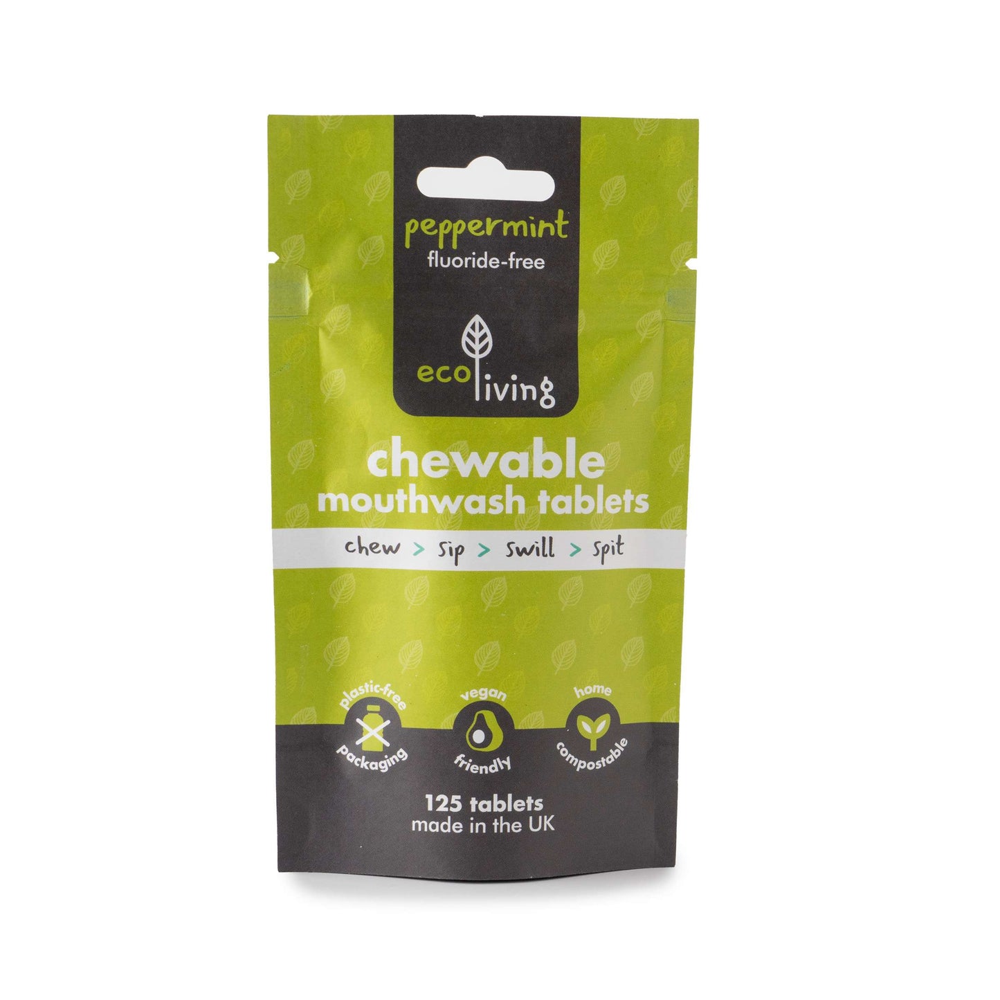 Ecoliving Chewable Mouthwash Tablets 125 pack - 1pc