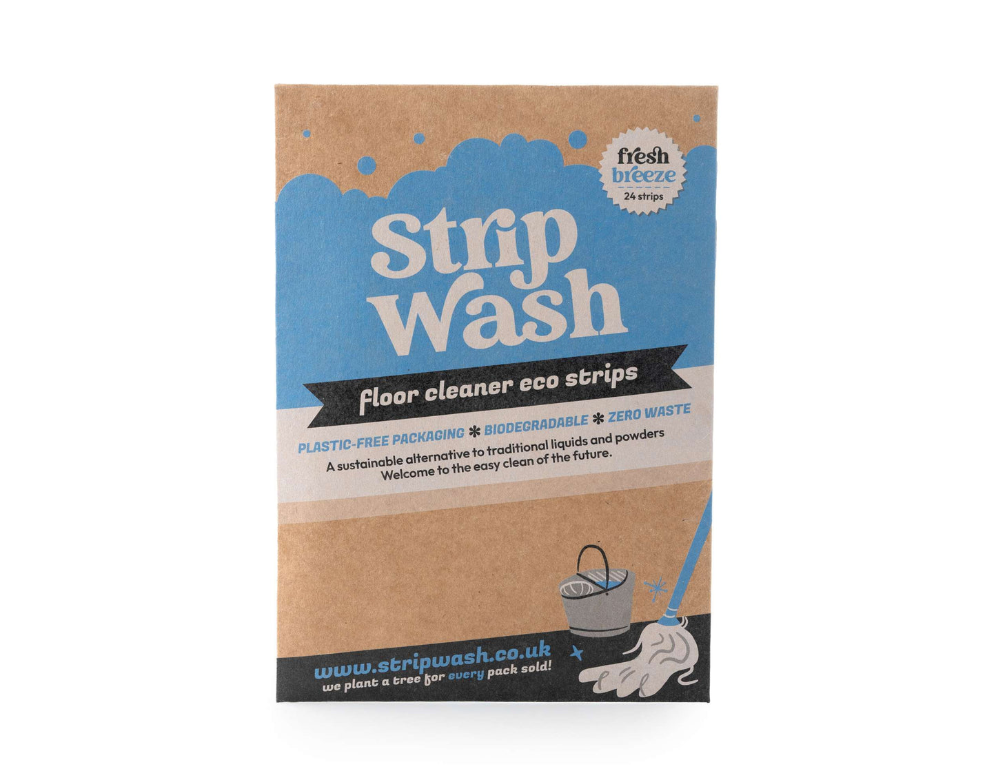 Ecoliving Strip Wash Floor Cleaning - 1pc