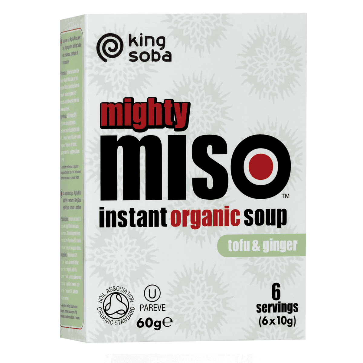 King Soba Organic Miso Soup with Tofu & Ginger - 60g