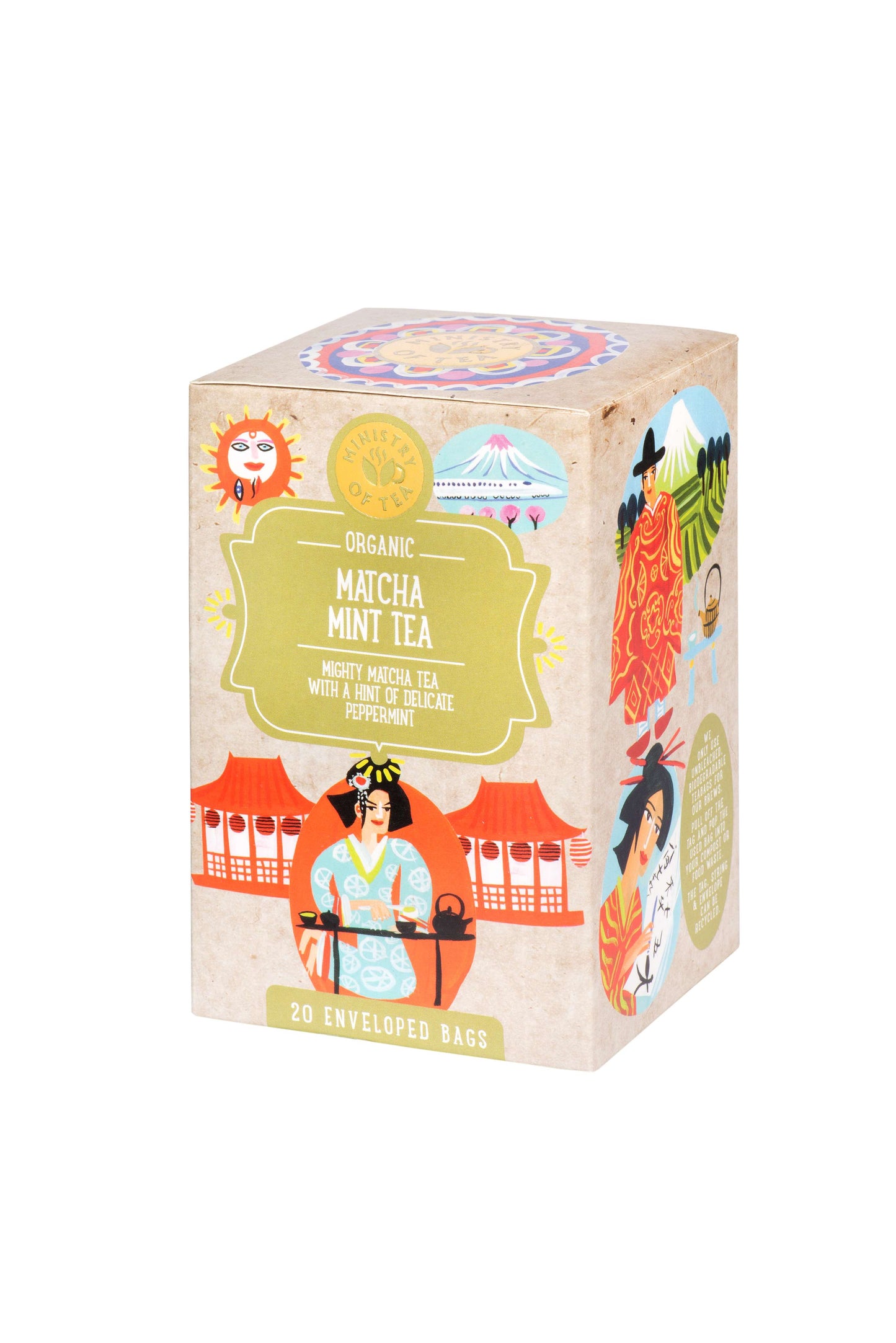 Ministry of Tea Organic Matcha Mint Tea - 20bags