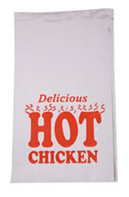 500 x Plain Foil Bag White - 7X9X12