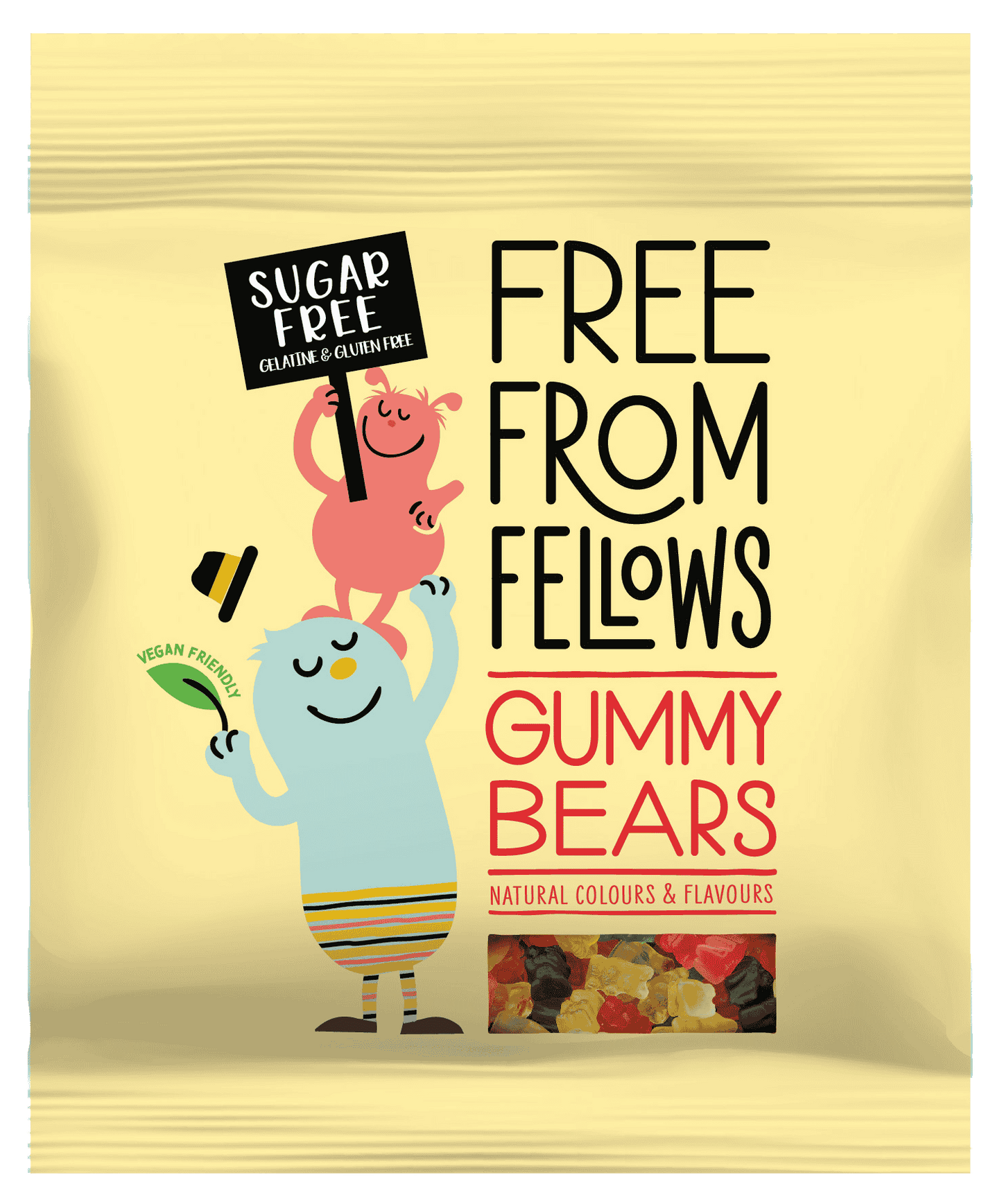 10 x Free From Fellows Gummy Bears - 100g