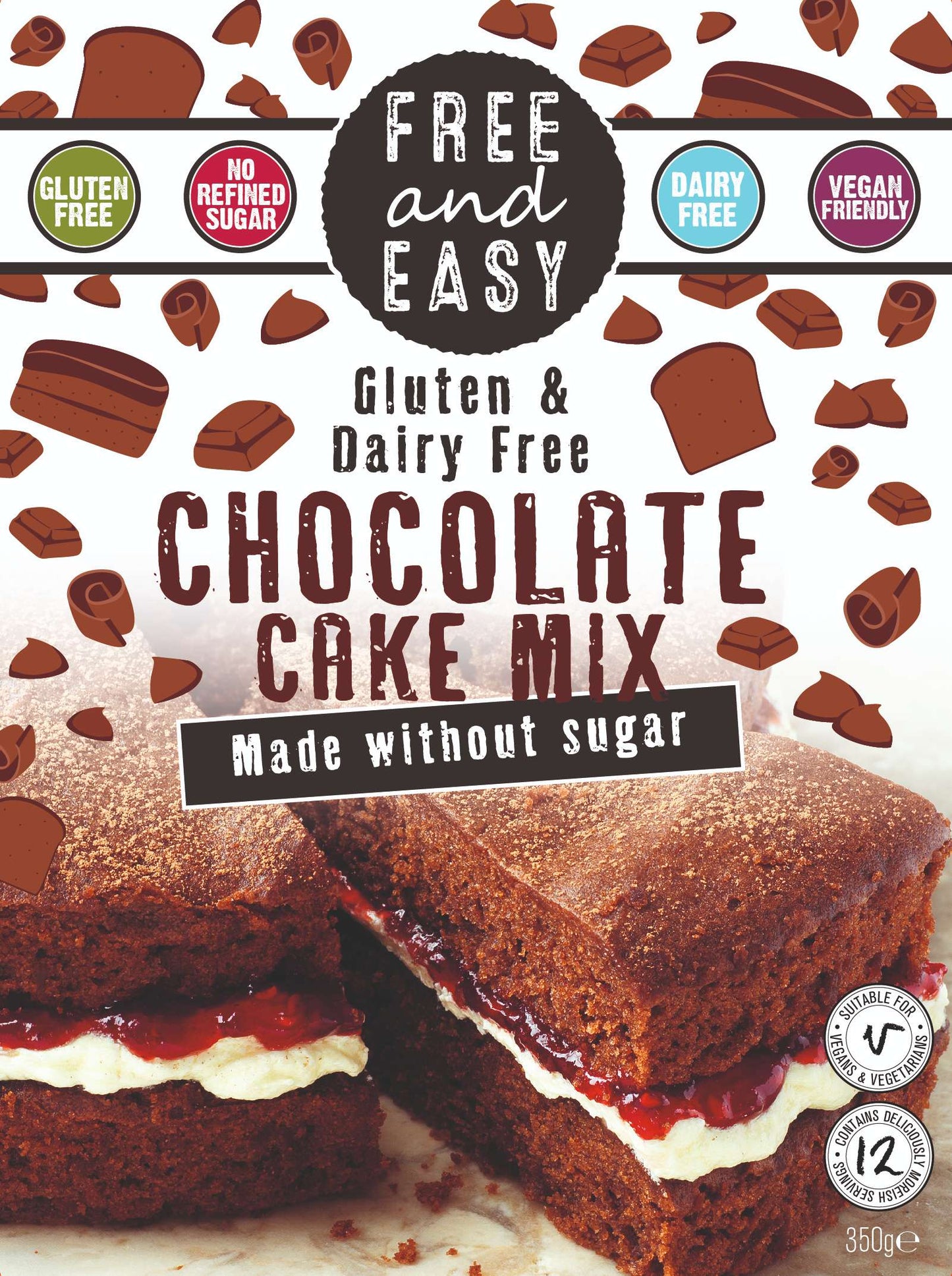 Free & Easy Chocolate Cake Mix - 350g