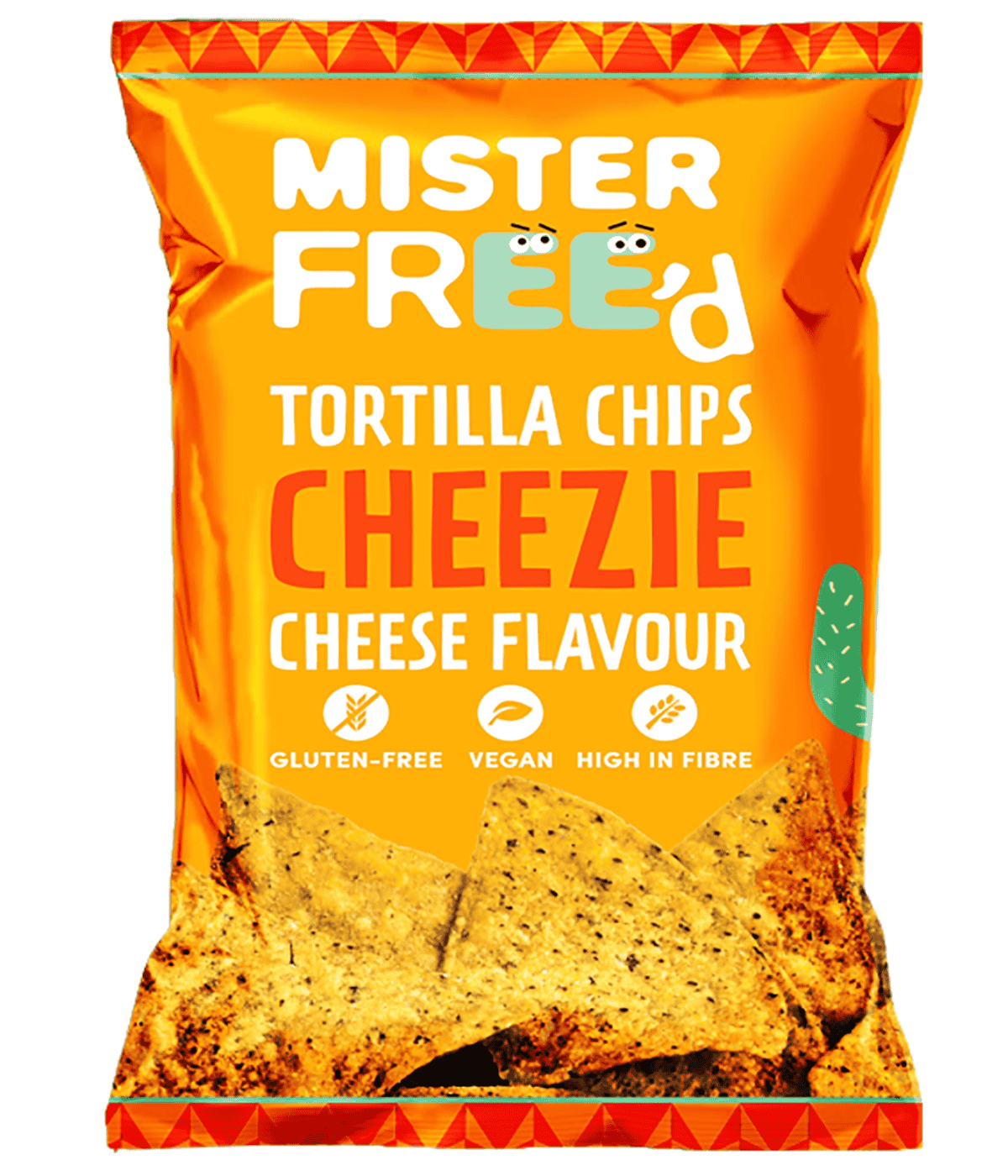 12 x Mister Free'd Tortilla Chips with Vegan Cheese - 135g