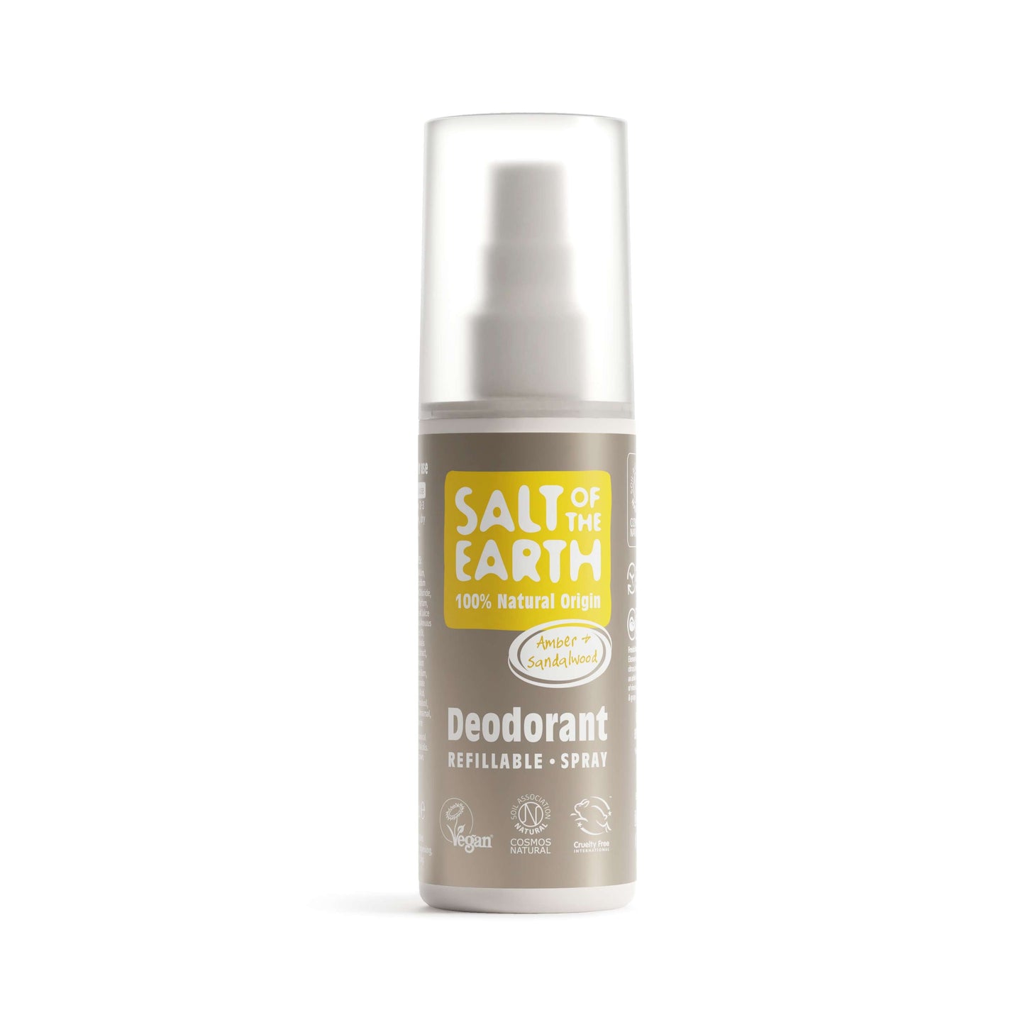 Salt of the Earth Deo Spray - Amber & Sandalwood - 100ml