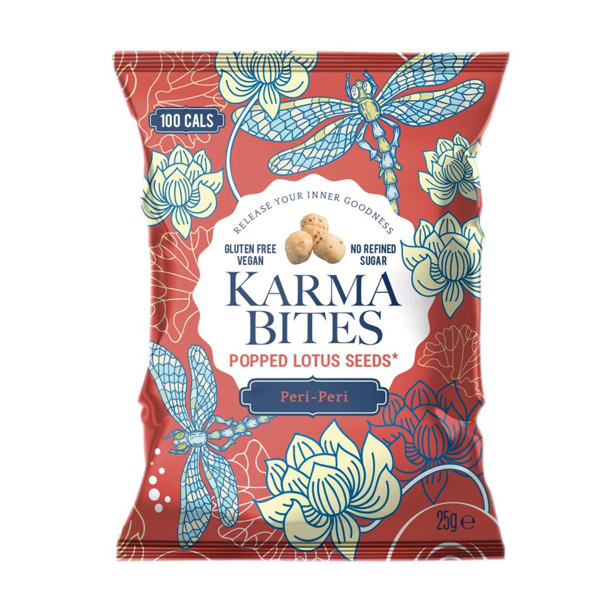 12 x Karma Bites Peri Peri Popped Lotus Seeds - 25g