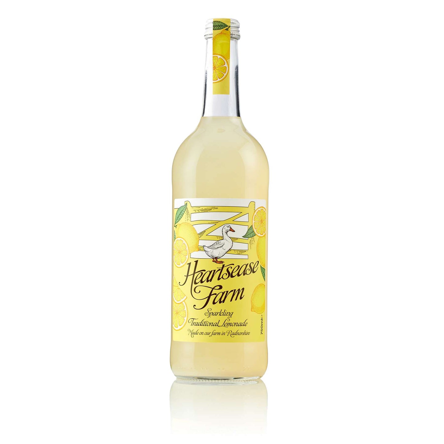 6 x Heartsease Farm Sparkling Traditional Lemonade - 750ml