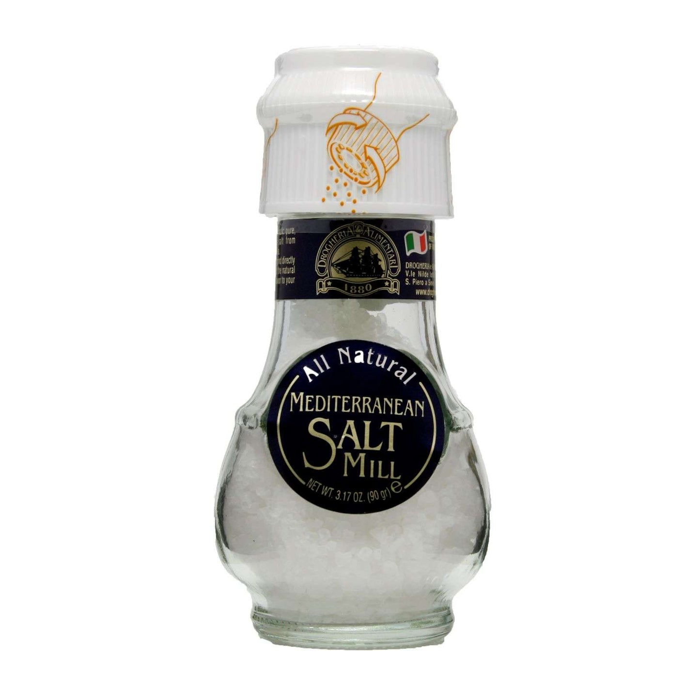 6 x Drogheria & Alimentari Mediterranean Salt Mill - 90g