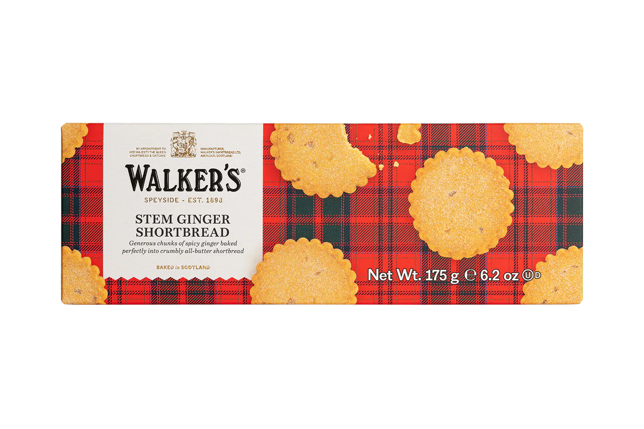 Walker's Shortbread Stem Ginger Shortbread - 175g