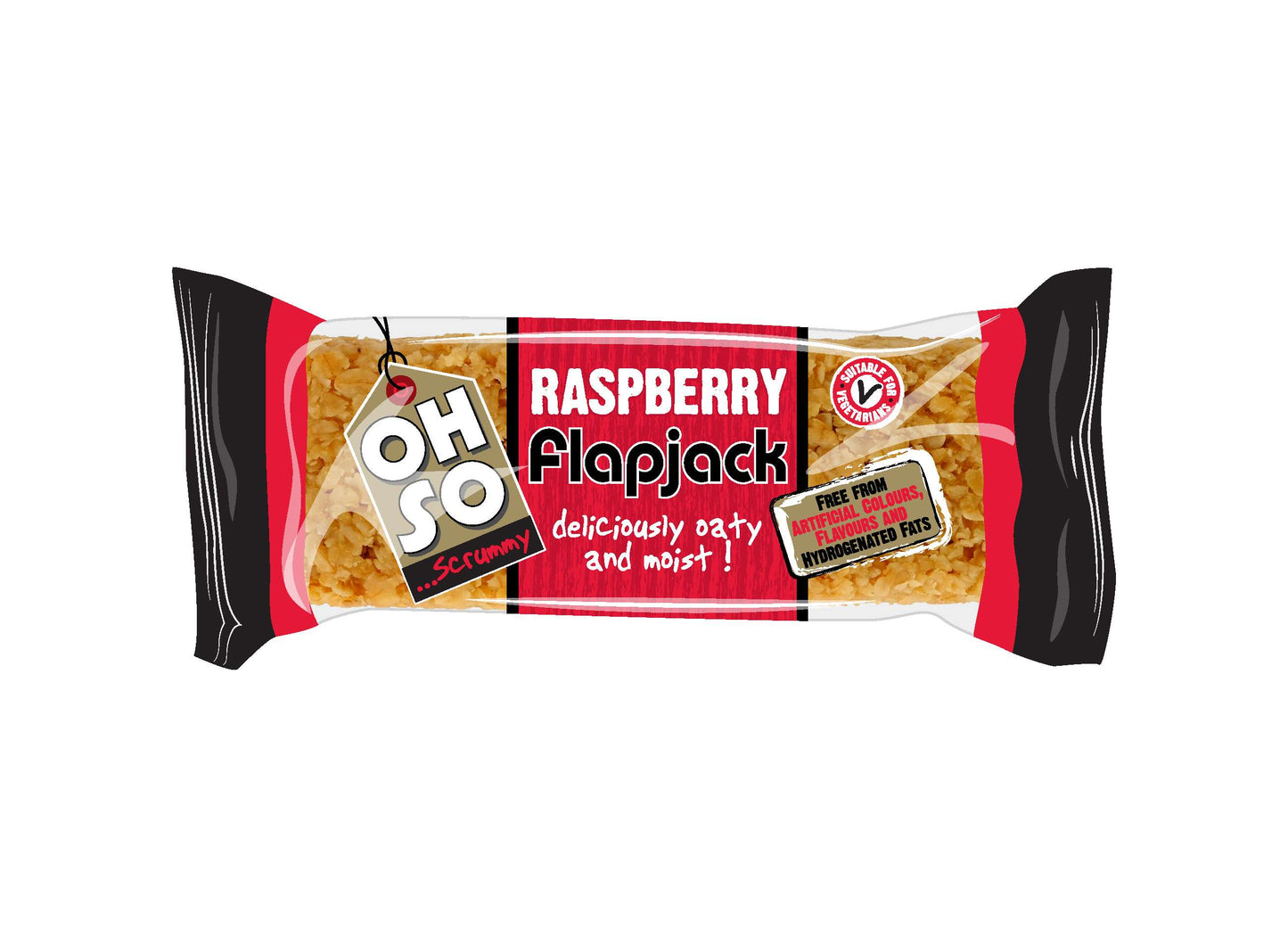 Oh So Scrummy Raspberry Flapjack - 110g