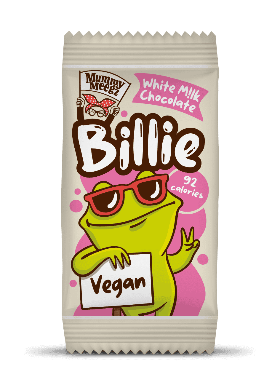 48 x Mummy Meegz Billie White Oat Milk Chocolate Bar - 16g