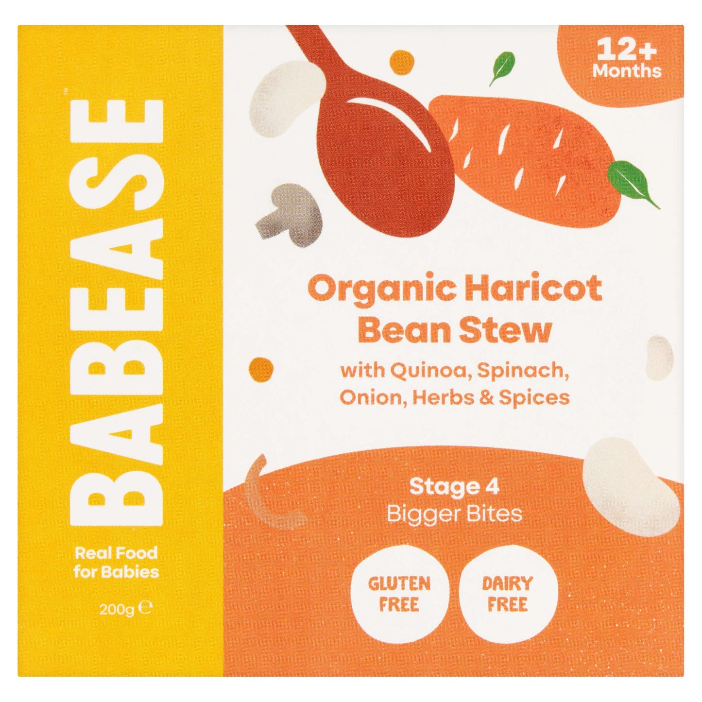 6 x Babease Org Haricot Bean Stew Pot - 200g