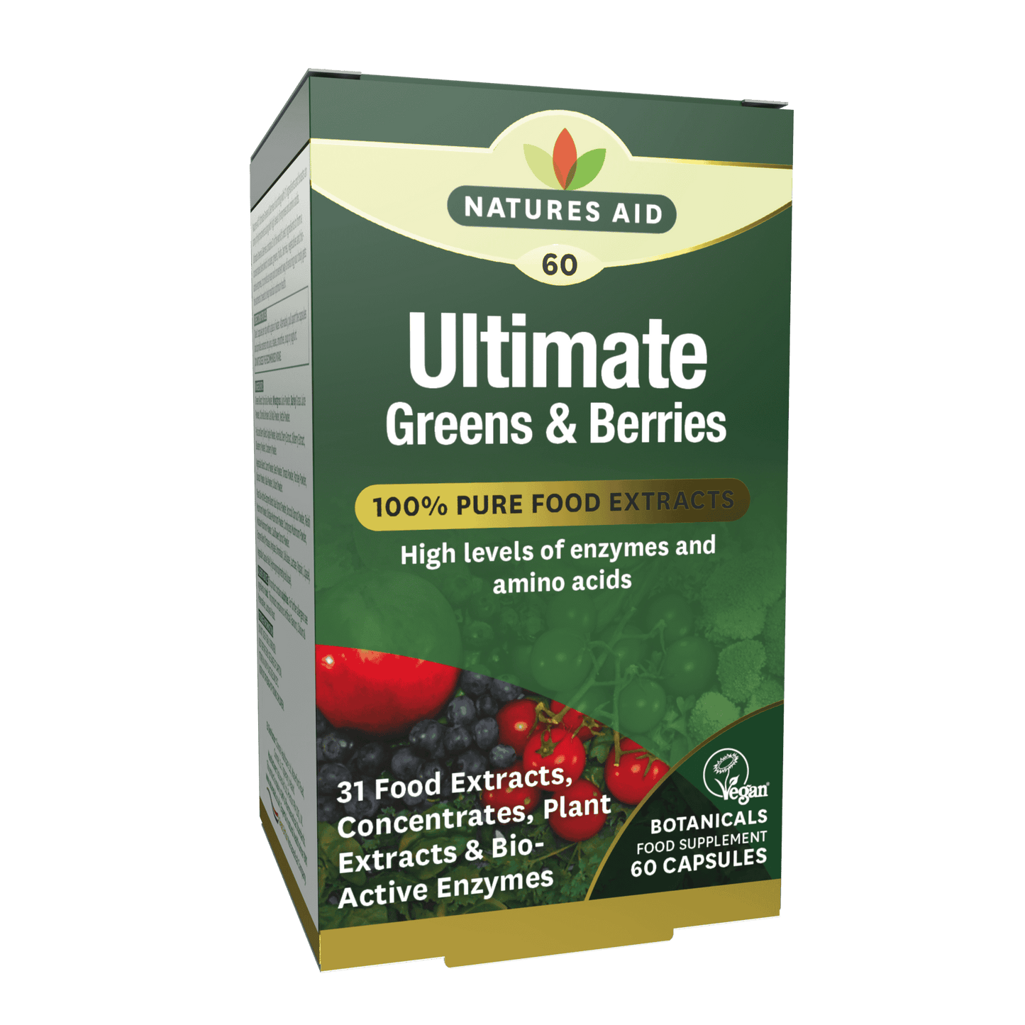 Natures Aid Ultimate Greens & Berries - 60caps