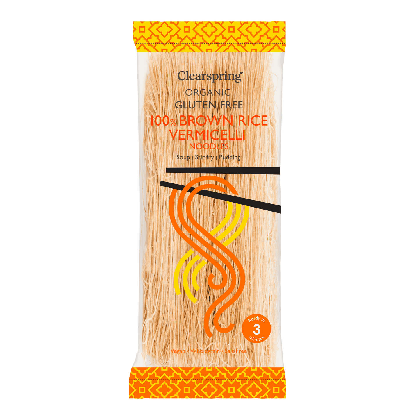Clearspring Org GFBrown Rice Vermicelli Noodles - 180g