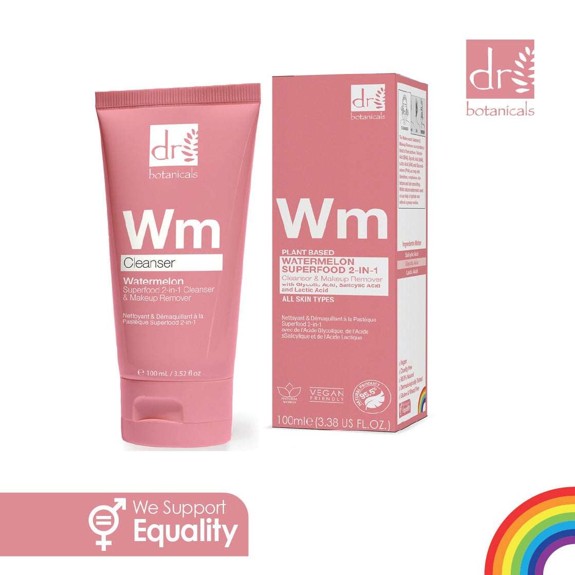 Dr Botanicals Cleanser & Makeup Remover - 100ml