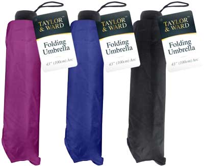 12 x Folding Umbrella - Single