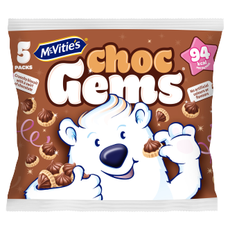 7 x Mcvities Chocolate Gems 5pk - 5X19GM