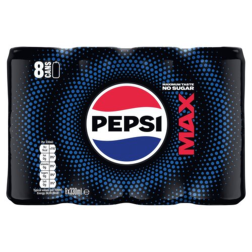 4 x Pepsi Max Can 8 X 330Ml