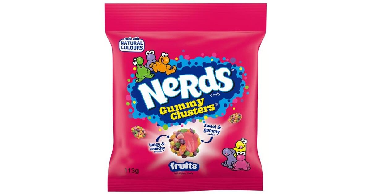 10 x Nerds Gummy Clusters Fruit-Flavour Candy 113G