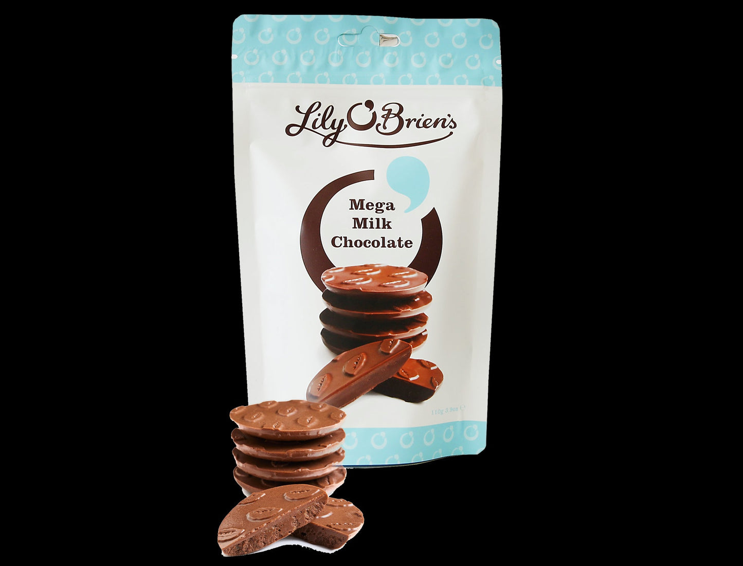 6 x Lily O Brien's Mega Milk Chocolate 110G