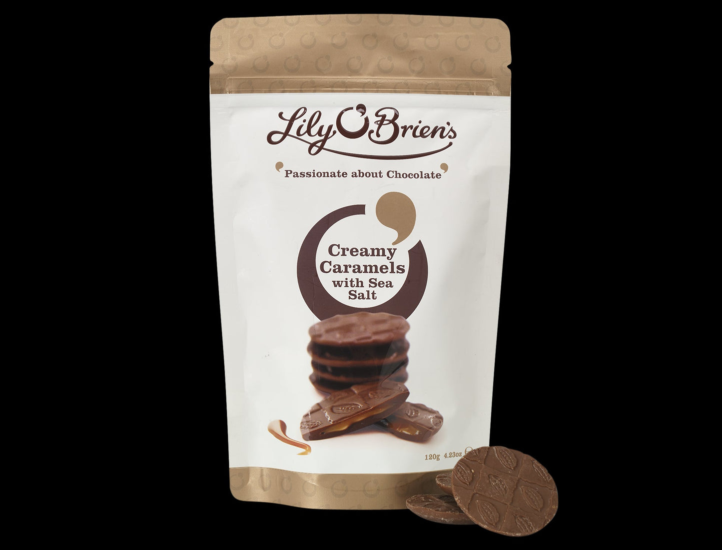 6 x Lily O Brien's Creamy Caramel & Sea Salt 120G
