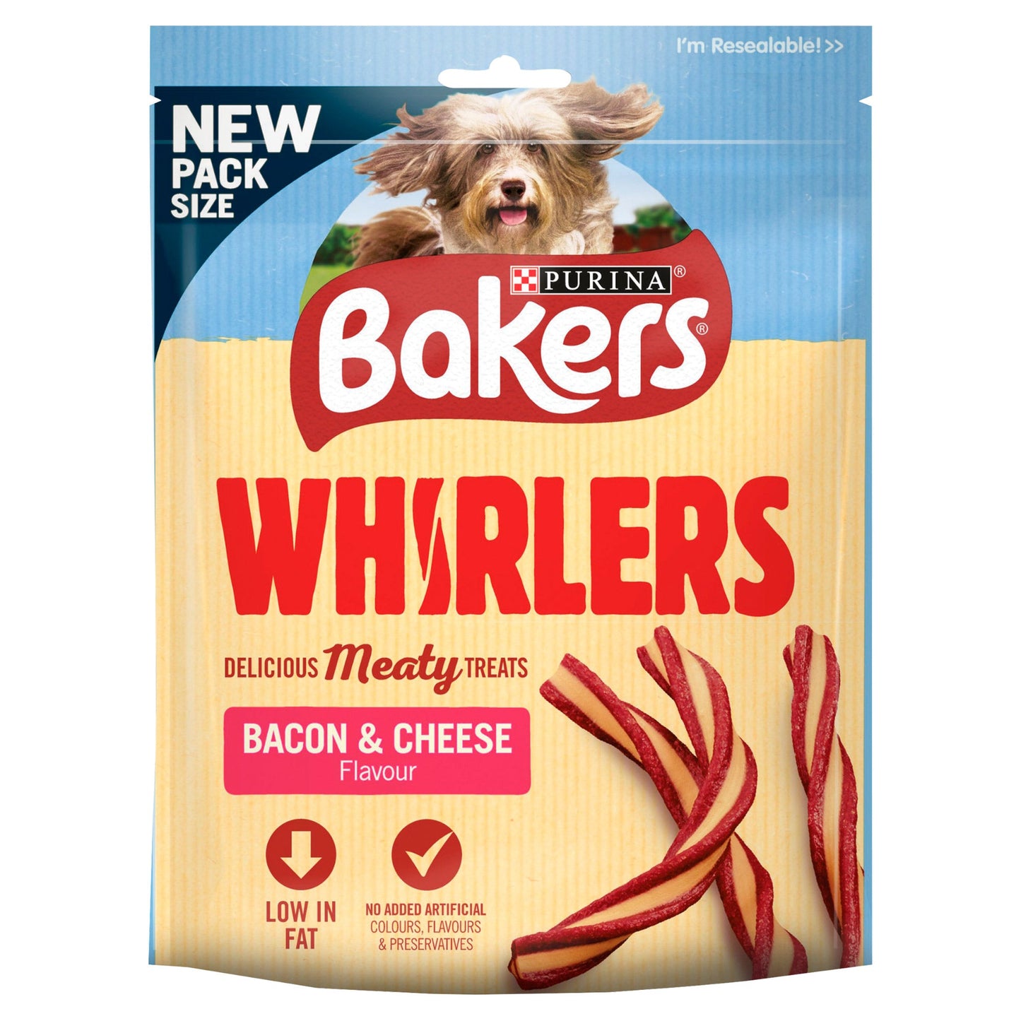 6 x Bakers Whirlers Bacon&Cheese 130G