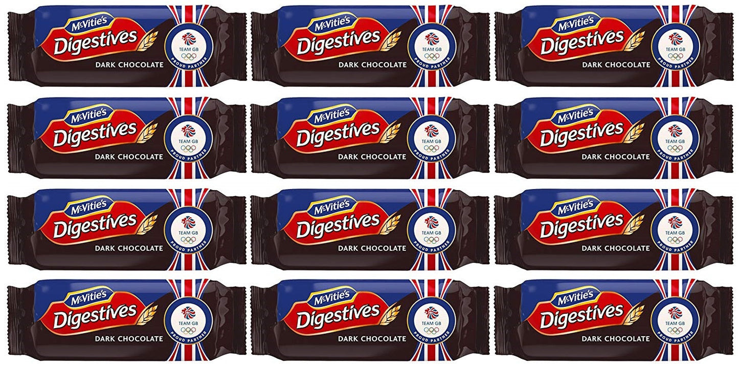 12 x Mcvitie's Dark Chocolate Digestive Biscuits 266G
