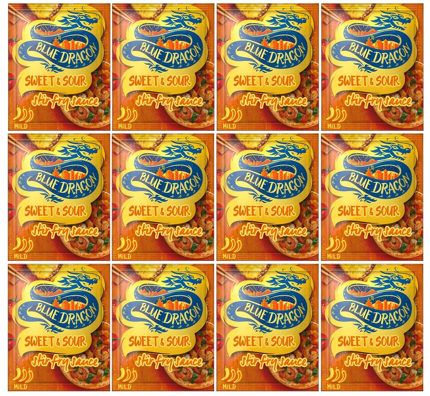 12 x Blue Dragon Sweet & Sour Stir Fry Sauce 120G