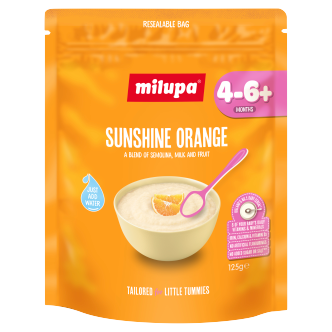 5 x Milupa Sunshine Orange Cereal 125Gm
