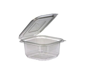 10 x Salad Container Square Hinged 375Ml