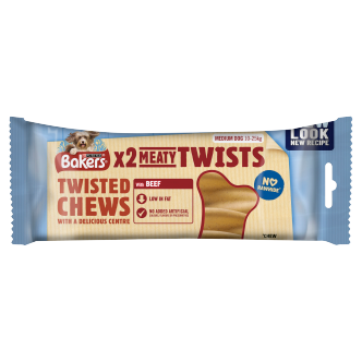5 x Purina Bakers Meaty Twist Medium Treats 180g