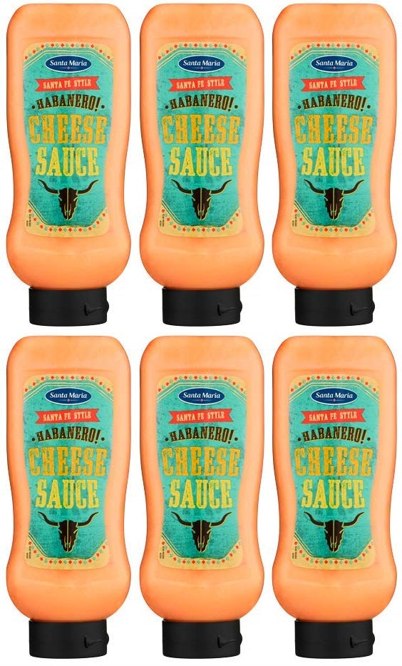 6 x Santa Maria Santa Fe Style Habanero Cheese Sauce 970G