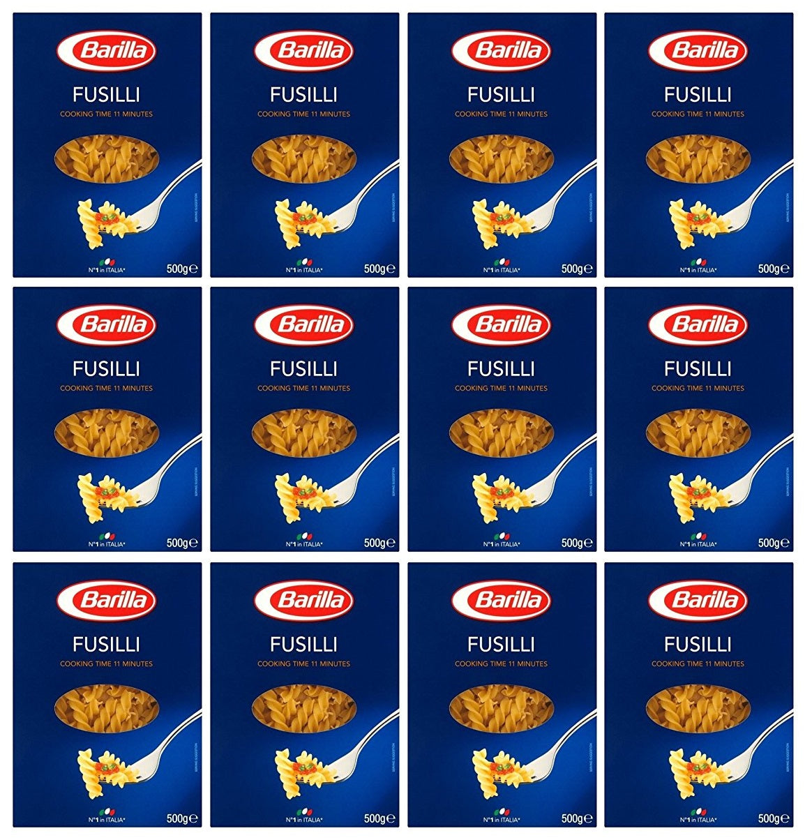 12 x Barilla Classic Fusilli N°98 500G