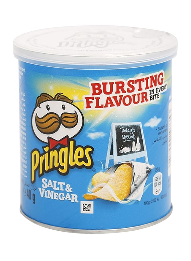12 x Pringles Salt & Vinegar 40G