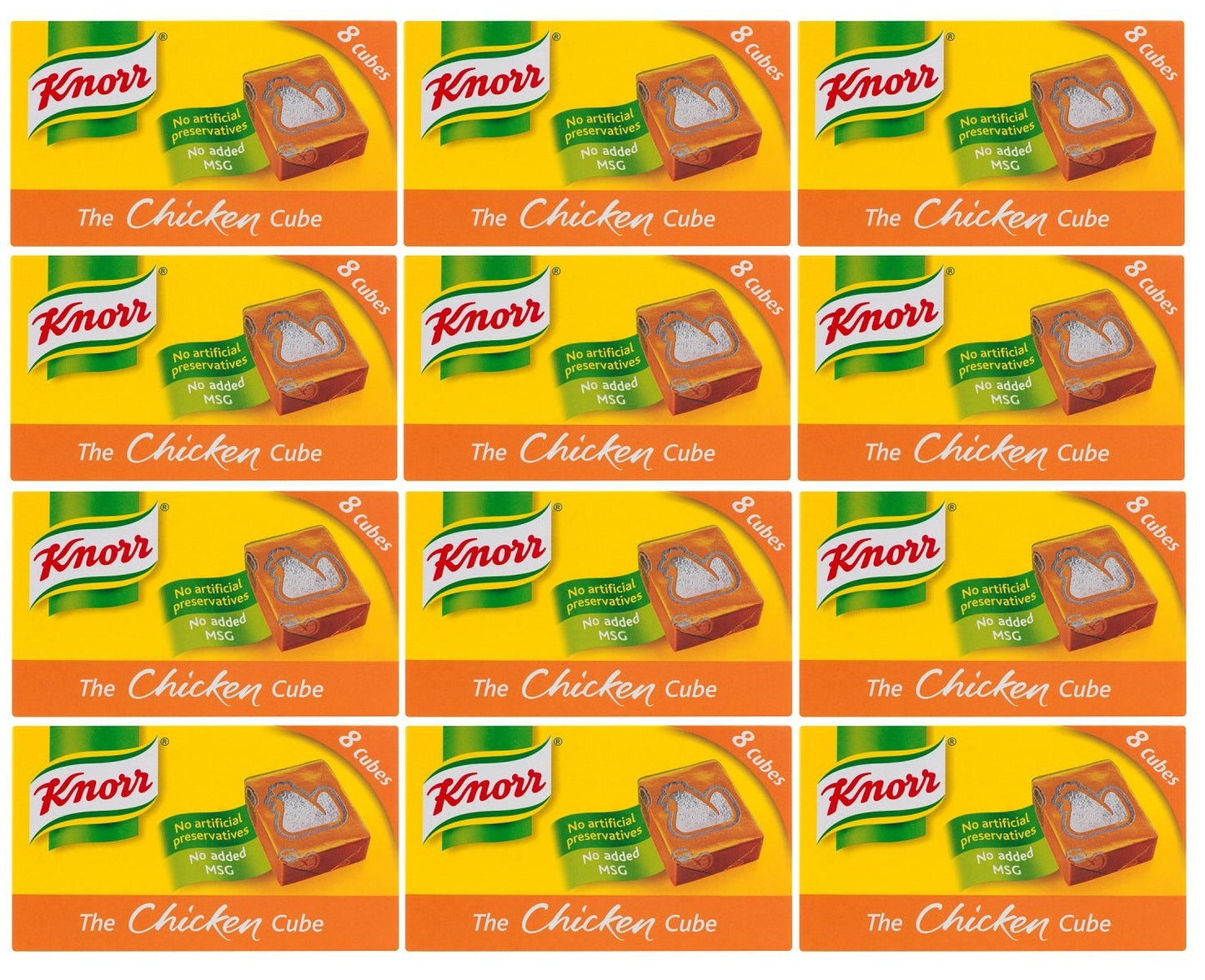 12 x Knorr Stock Cubes Chicken 8X 10 G