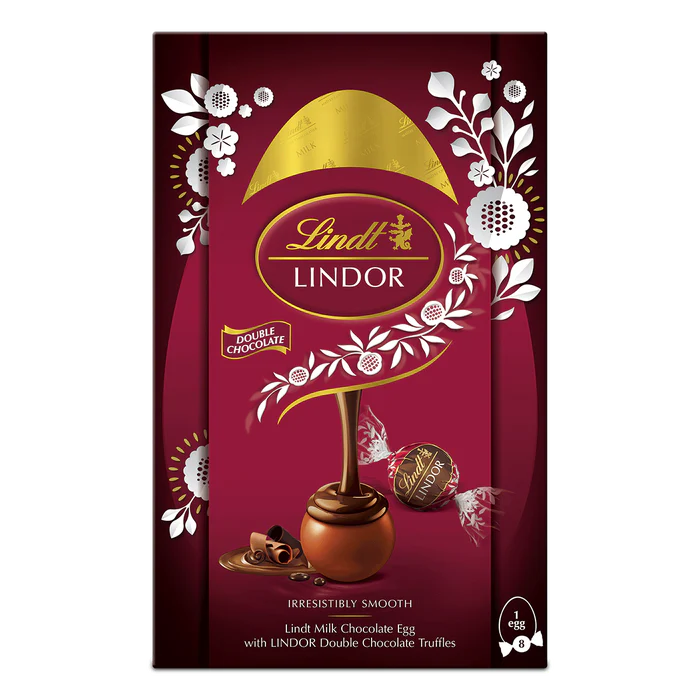 4 x Lindt Egg With Lindor Double Chocolate Truffles - 260GM