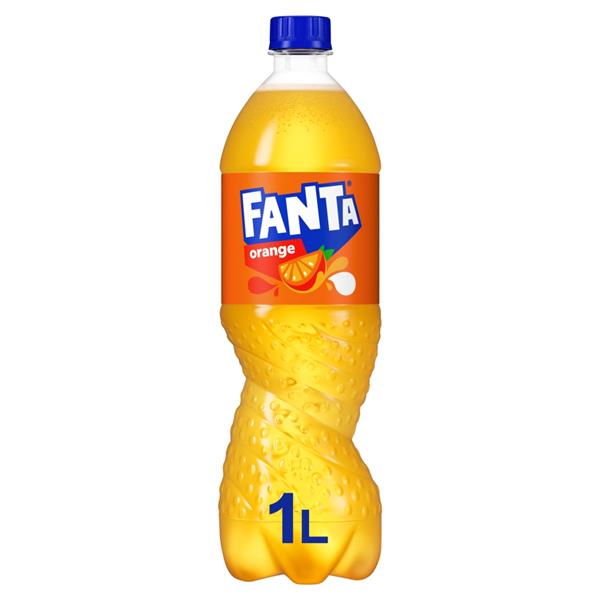 12 x Fanta Orange Bottle - 1LTR