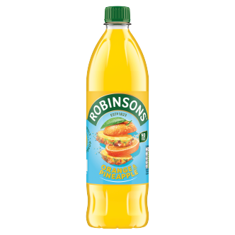 6 x Robinsons Orange & Pineapple 1L Sugar Free