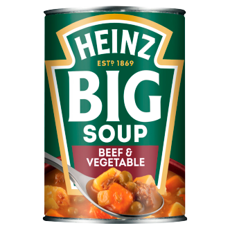 12 x Heinz Big Soup Beef & Vegetable 400Gm