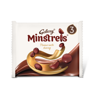 12 x Galaxy Minstrels 3Pk 126Gm